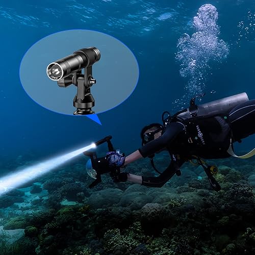 Miniatura 6 de Abrazadera de montaje ajustable para linterna de buceo, conector de brazo de sistema de luz subacuática, clip de antorcha para fotografía de buceo,