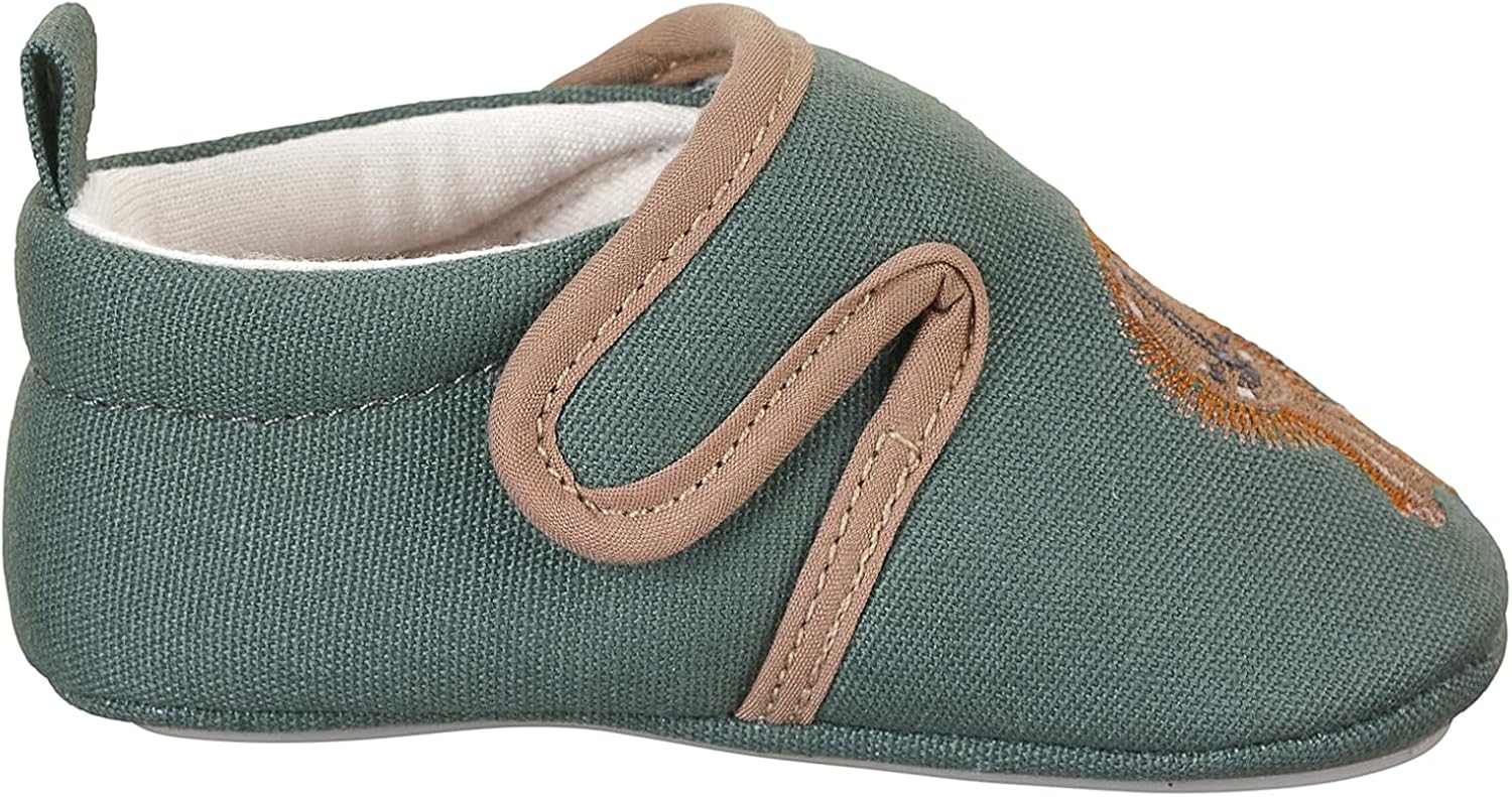 Sterntaler Lion Shoe, Baby-Kids Flat Moccasin, dark green, 18 EU