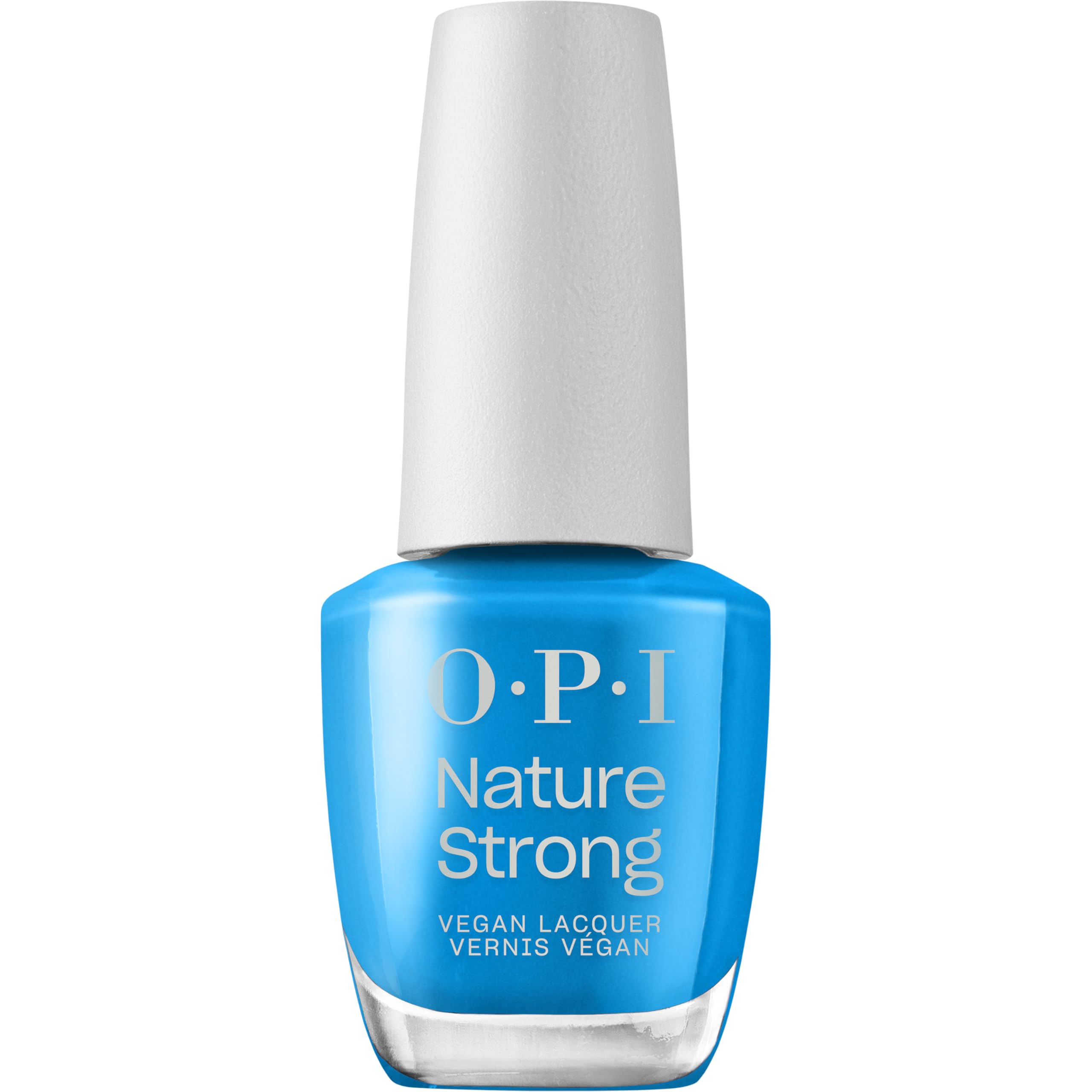 OPI Nature Strong Fresh as a Blue Crème Daisy Blue Nail Polish - High-Shine, 7-Day Wear | Long Lasting Nail Colour | 15ml