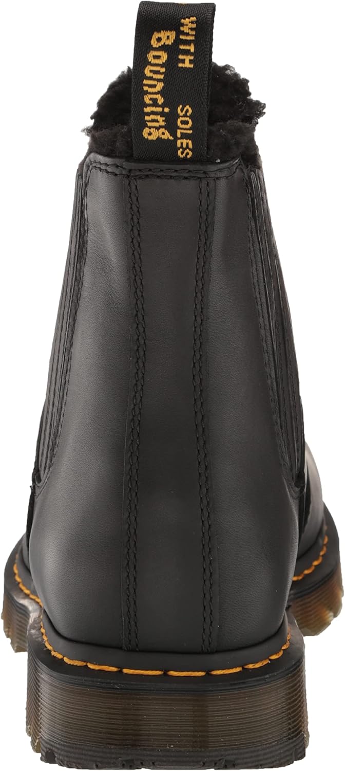 Doctor Martens Plataforma Mujer Botas Negras Con Cremallera En El