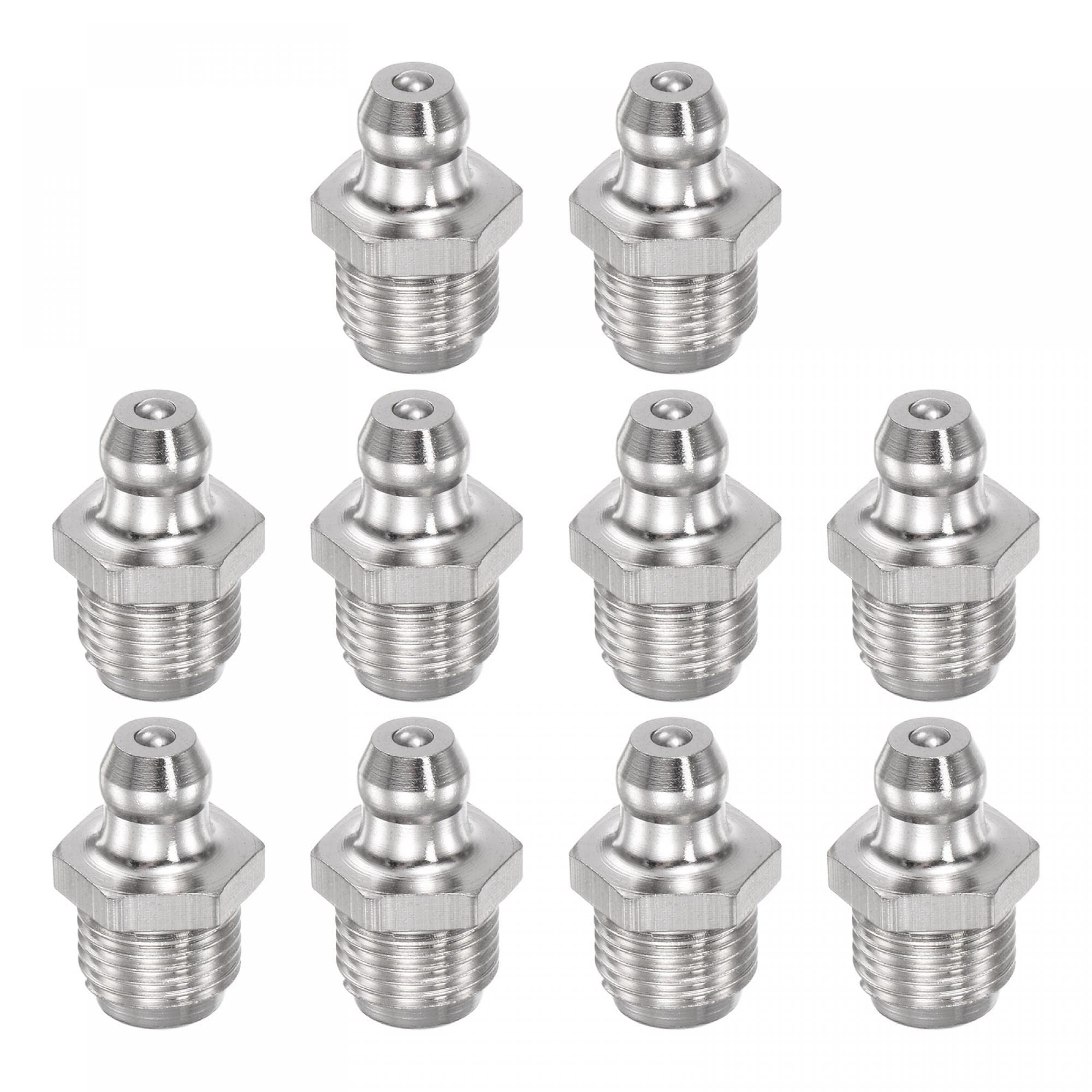 Raccords Graisse Acier Inox M12 X 1,5 - 2 Pièces - Pour Lubrification Mécanique, Roulements, Équipements