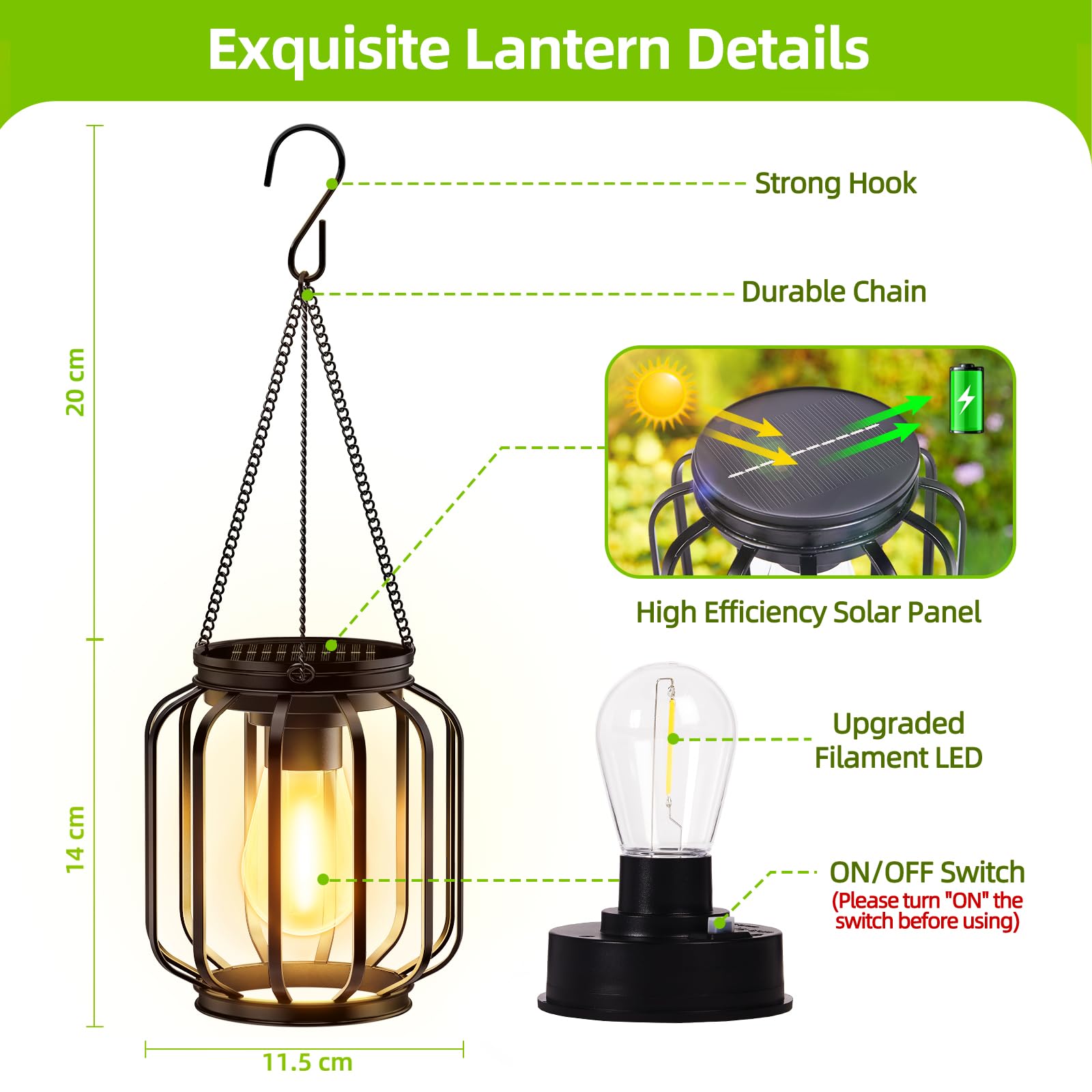 BUCASA Zonnelampen voor buiten, 8 stuks, tuinverlichting op zonne-energie, met langere werktijd, IP65 waterdicht, extreem heldere tuinverlichting op zonne-energie, decoratie voor balkon, gazon (8