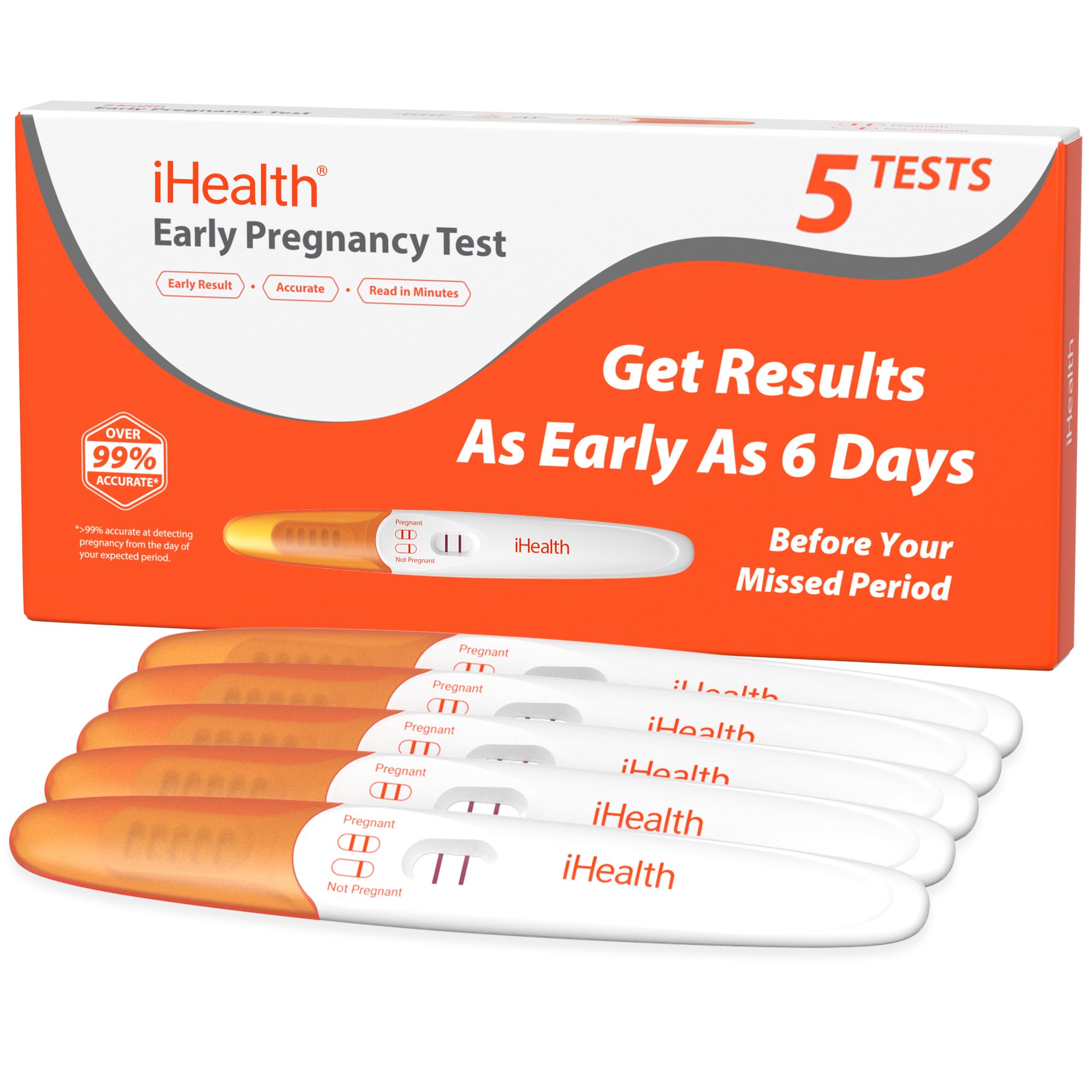 iHealth Pregnancy Test 5-Pack Value Kit