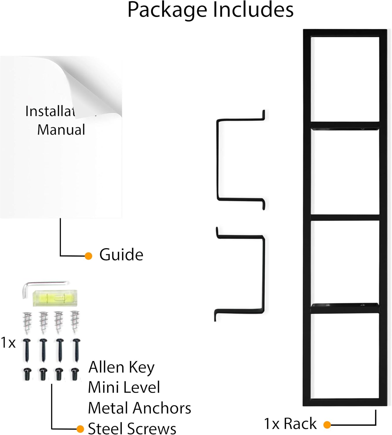 YouHaveSpace CD DVD Storage Shelf for Wall, 34 Inch Cube Storage Media Shelf and Video Game Organizer, Metal Black Wall Shelf : Home & Kitchen