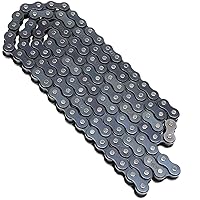 Vista 8 de YOXUFA Cadena de transmisión 420, 120 eslabones resistentes para 50 cc, 70 cc, 90 cc, 110 cc, 125 cc, CRF150, Grom, YZ80, SSR, KLX, NST, SDG