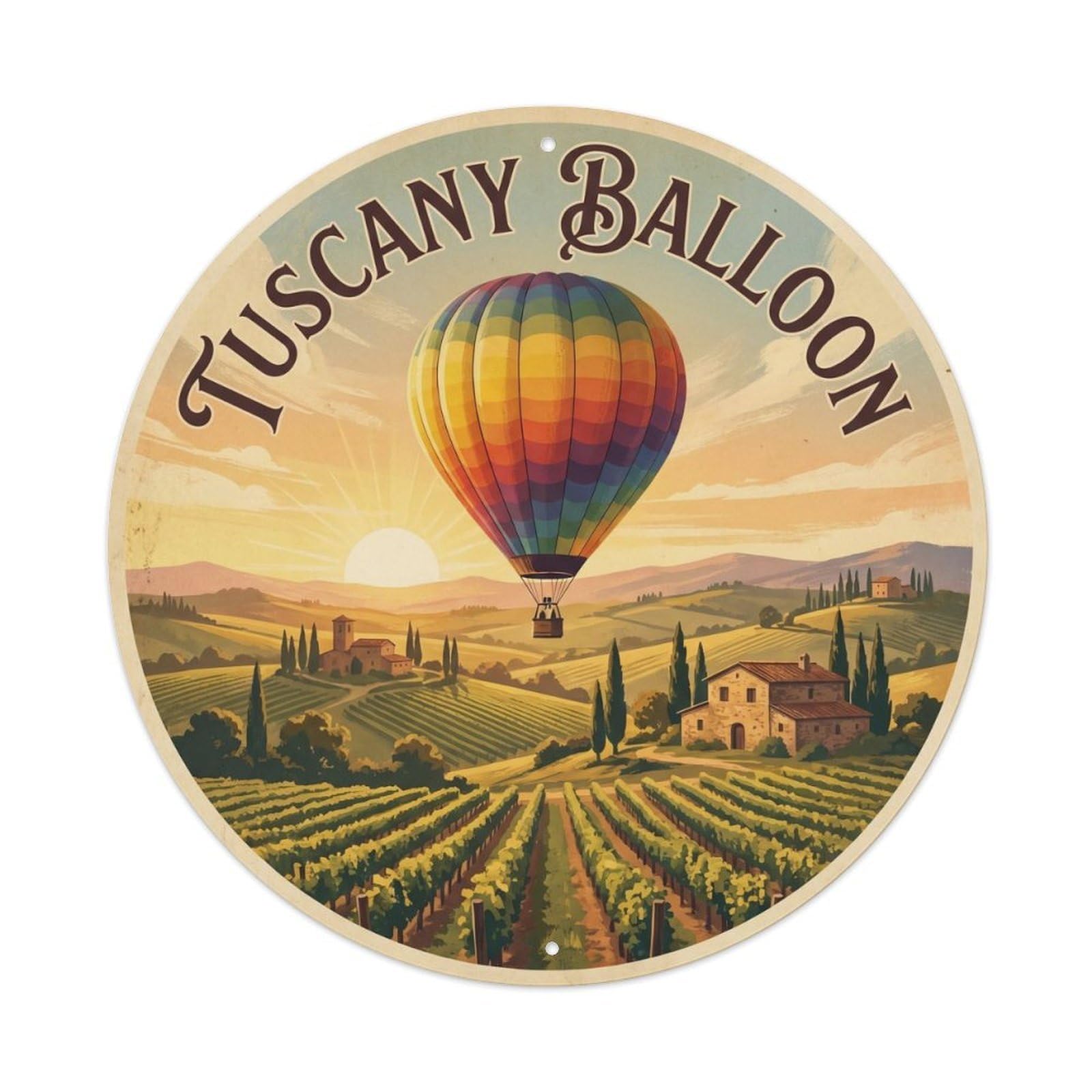 Tuscany Italy Hot City Landmark Travel Classic Metal Tin Sign
