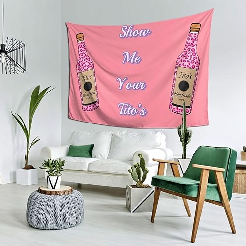 Miniatura 2 de Smacget Tapiz rosa divertido y pequeño para adolescentes, decoración estética, tapiz para colgar en la pared, arte de pared, decoración de fiesta,