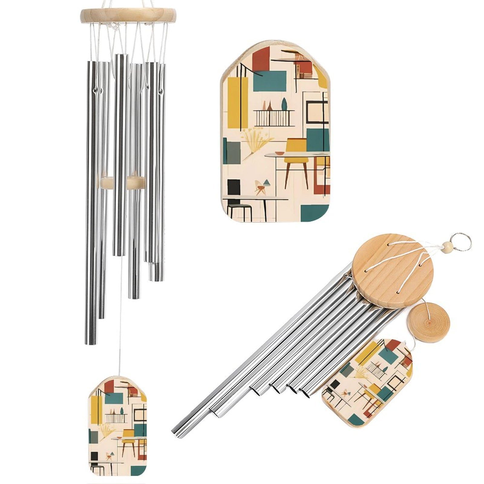 Carillon éolien de 54,5 cm comme cadeau commémoratif pour le jardin