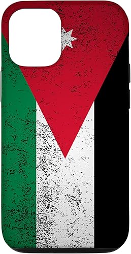 iPhone 13 Grunge Jordan Flag Vintage Amman Western Asia Jordanian Gift Case