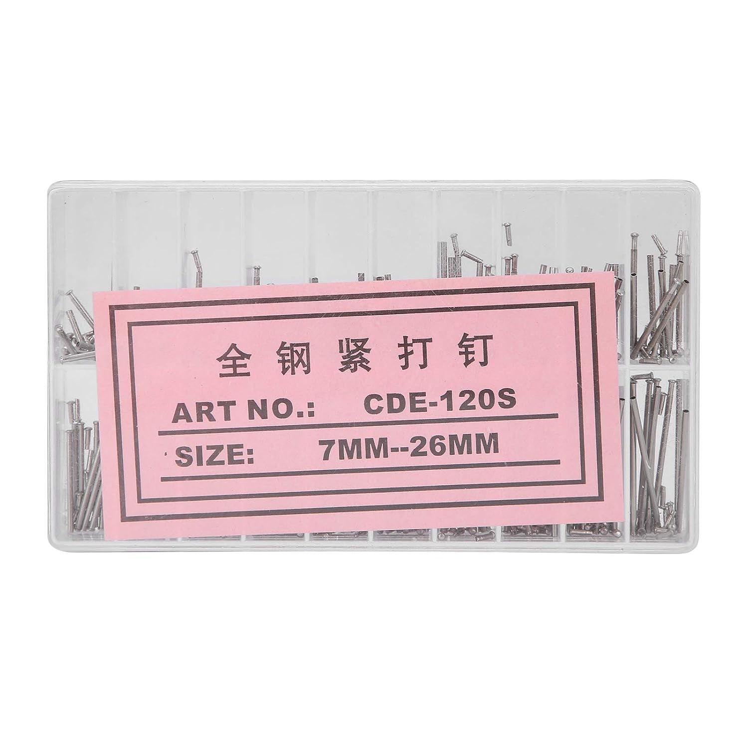 Tiiyee Watch Split Pin, Tube Friction Strap Pressure Bars Pins Rivet Ends
