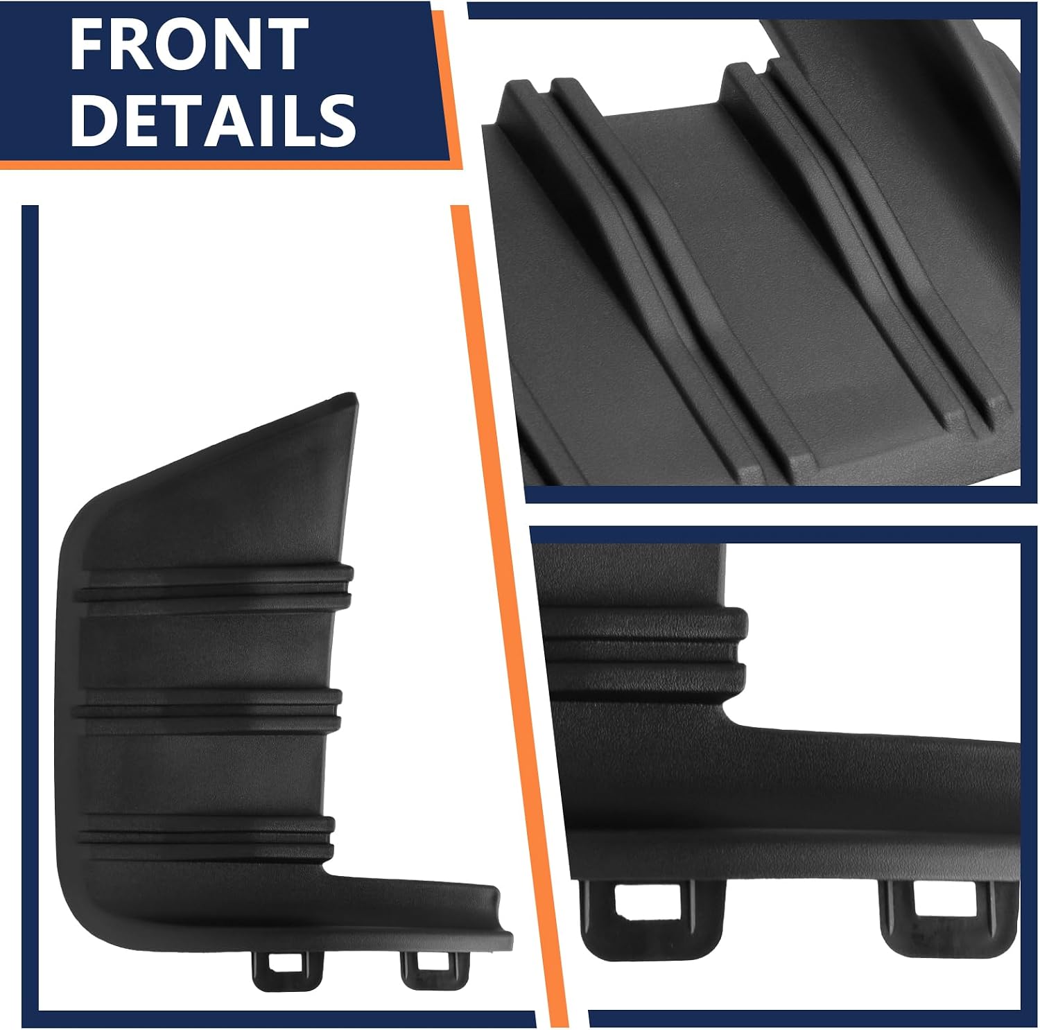 BXZ Front Bumper Cover Face Bar Trim Molding Left Driver For Chevy Silverado 1500 2019 2020 2021 2022
