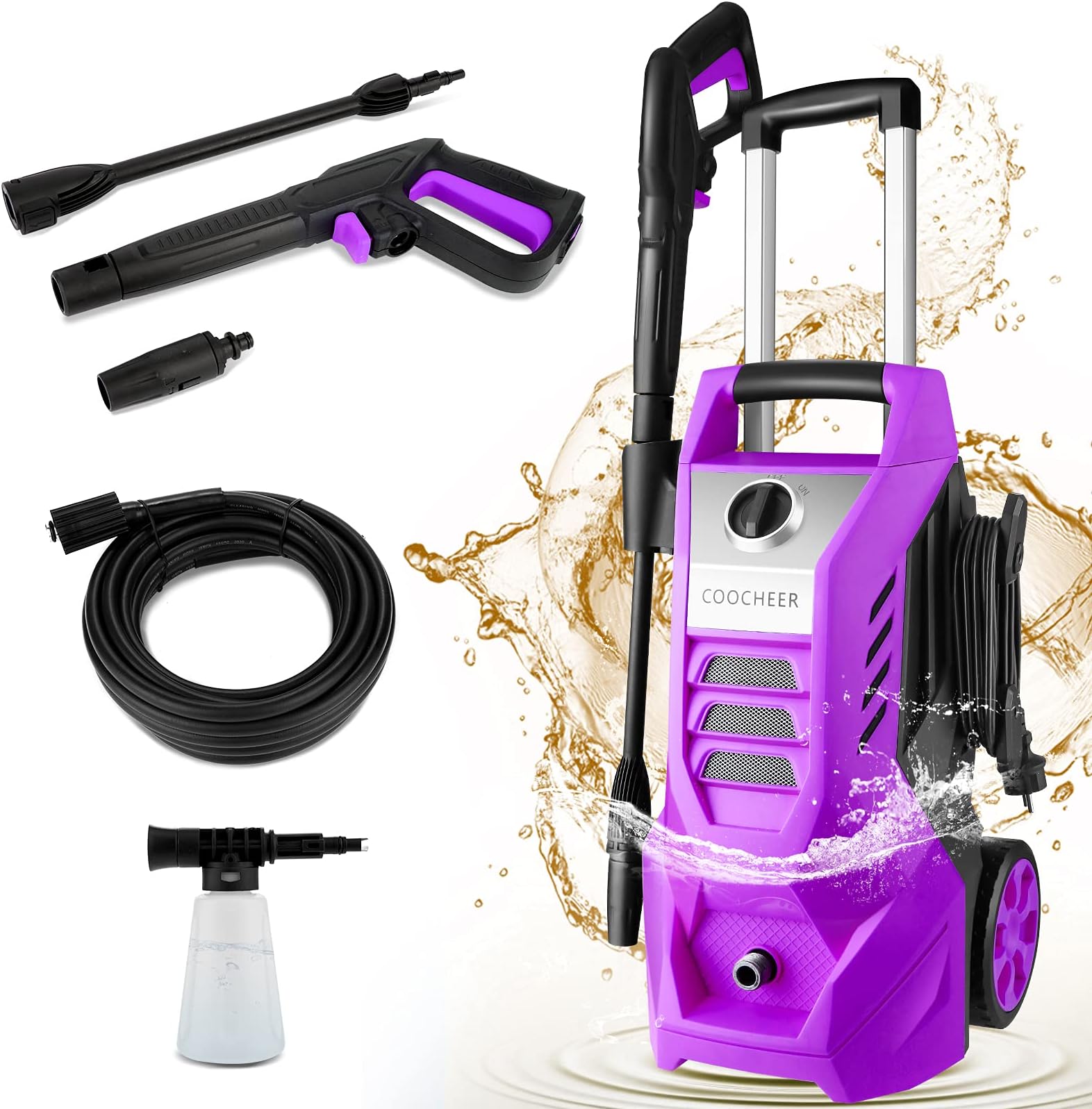 COOCHEER Hochdruckreiniger (Black)