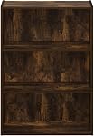 Furinno PASIR Book Shelf, 3-Tier Bookshelf, Storage Shelves Bookcase, 9.7 x 23.7 x 31.5, for Living Room, Bedroom, Home Office, Amber Pine