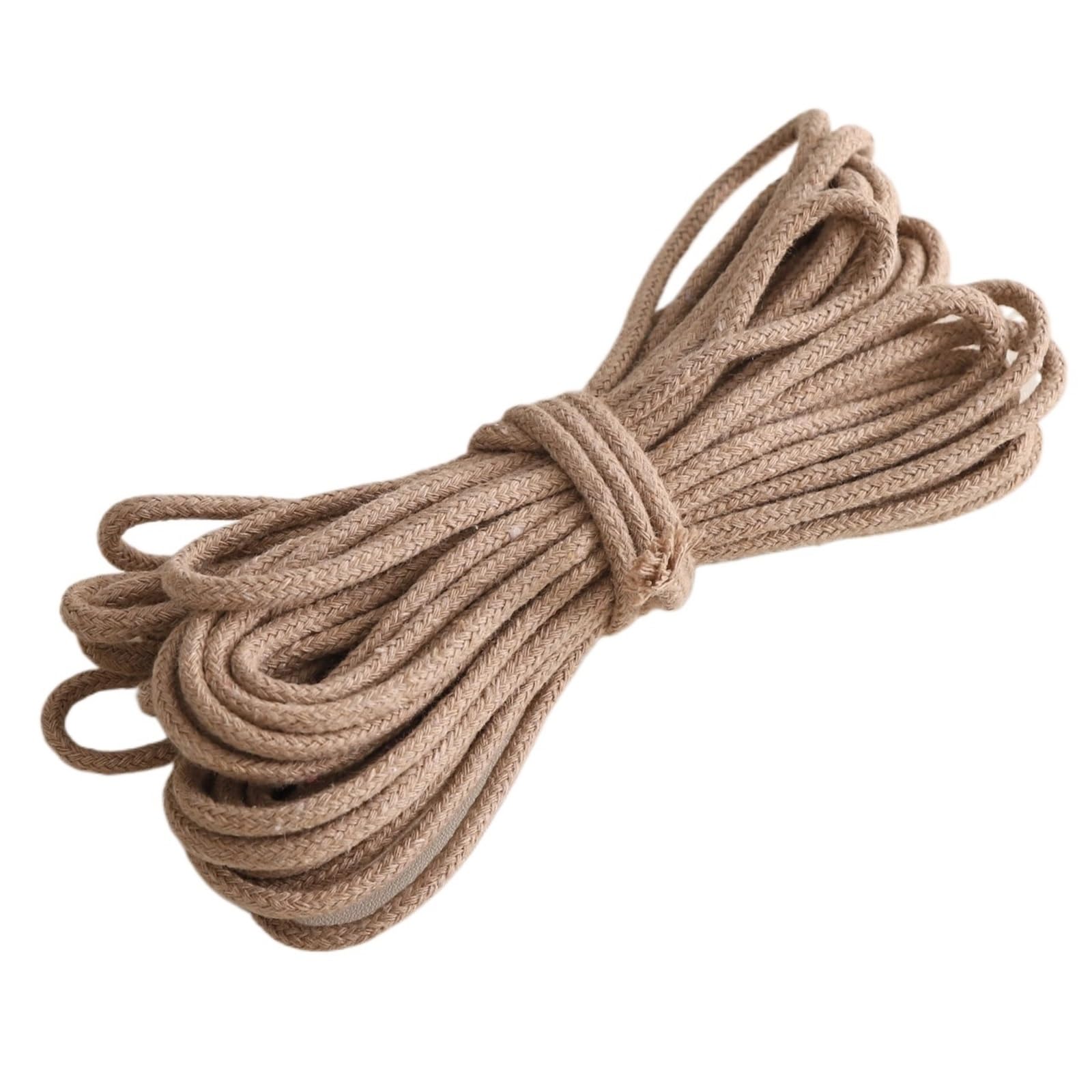 Cotton Macrame Cord 3.0mm 10m Braided Cotton Cord Multi-use Rope for DIY Tapestry Clothing Sewing Craft Projects Handicraft Home Supplies(Color8)