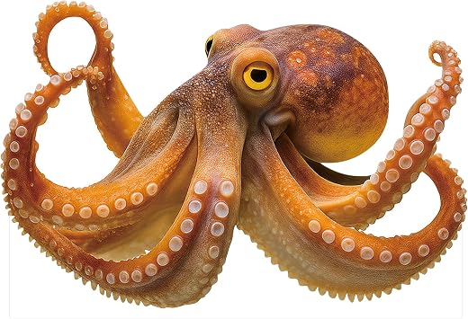 Octopus Cardboard Cutout 4FT Life Size, Alaskan Animals Standup