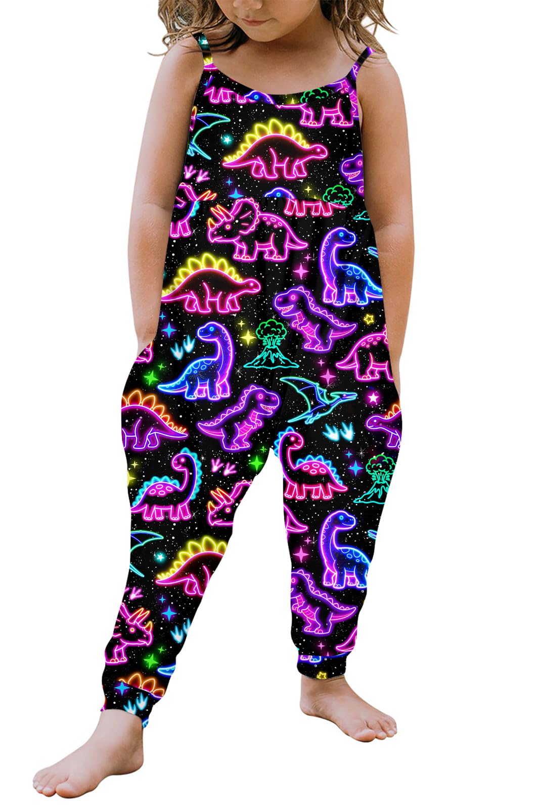 Yousie Toddler Girls Kids Rompers Jumpsuit Summer Spring Outfits 1-8 Years