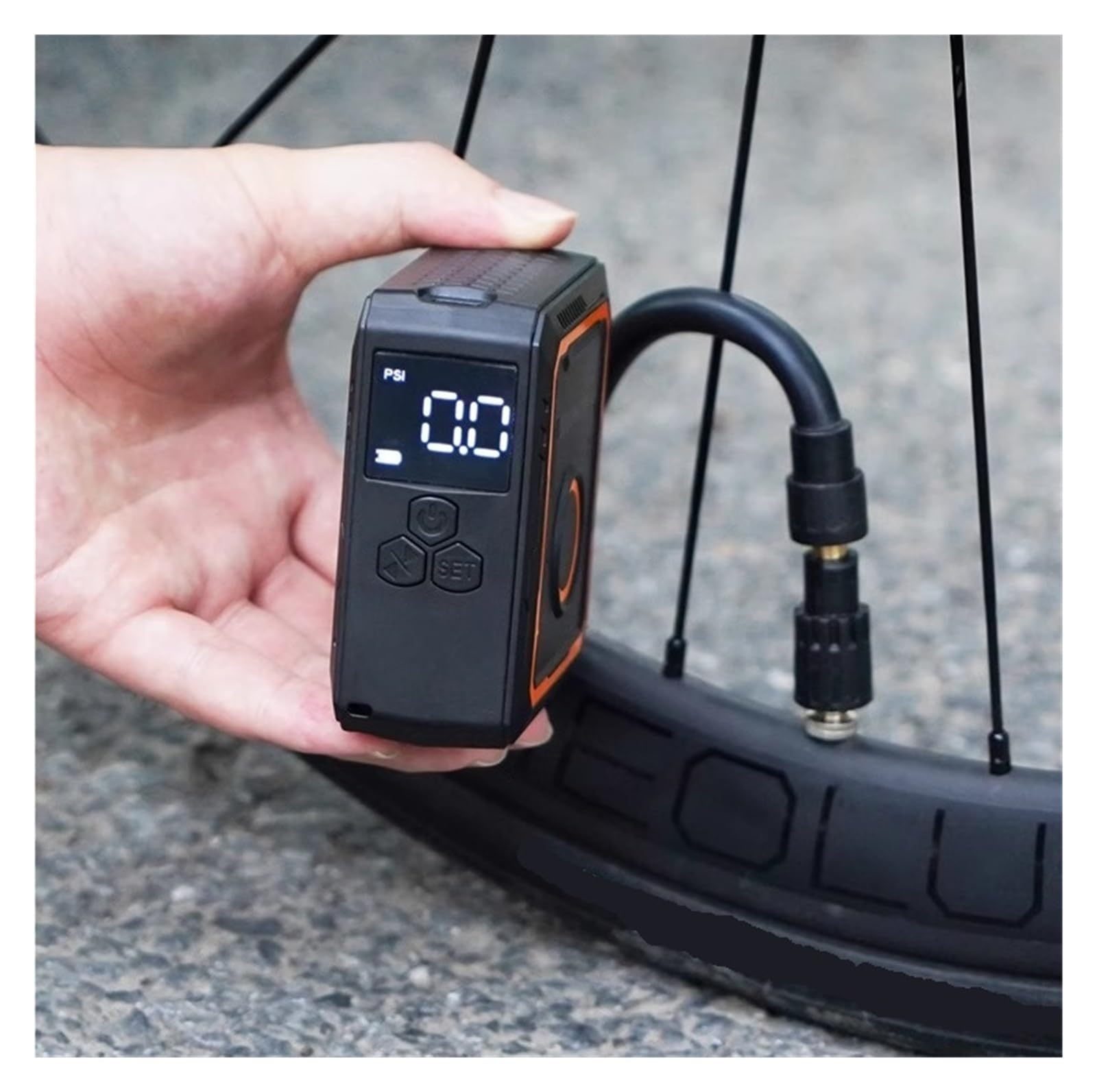 Pompka Powietrza, Mini Elektryczna Pompka Powietrza Przenośna Do Opon Rowerowych