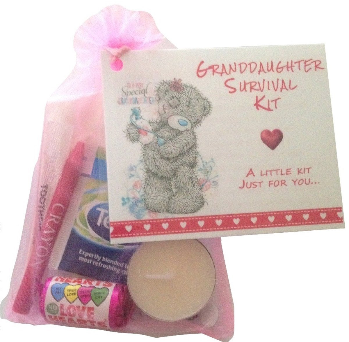 littletreasurebags Granddaughter Novelty Survival Kit. Keepsake Birthday Christmas just because Gift