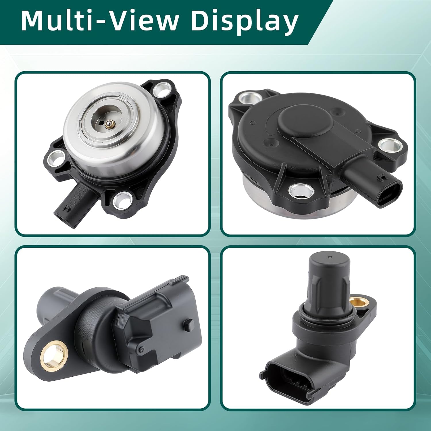 AUTOKAY 4 Set PC Camshaft Position Sensor and Adjuster Magnet Solenoid Kit Fit for Mercedes-Benz C CLK CLS E G GL GLK ML R S SL SLK 2005-2015 RE#2720510077 2720510177 0009050443 0041530728