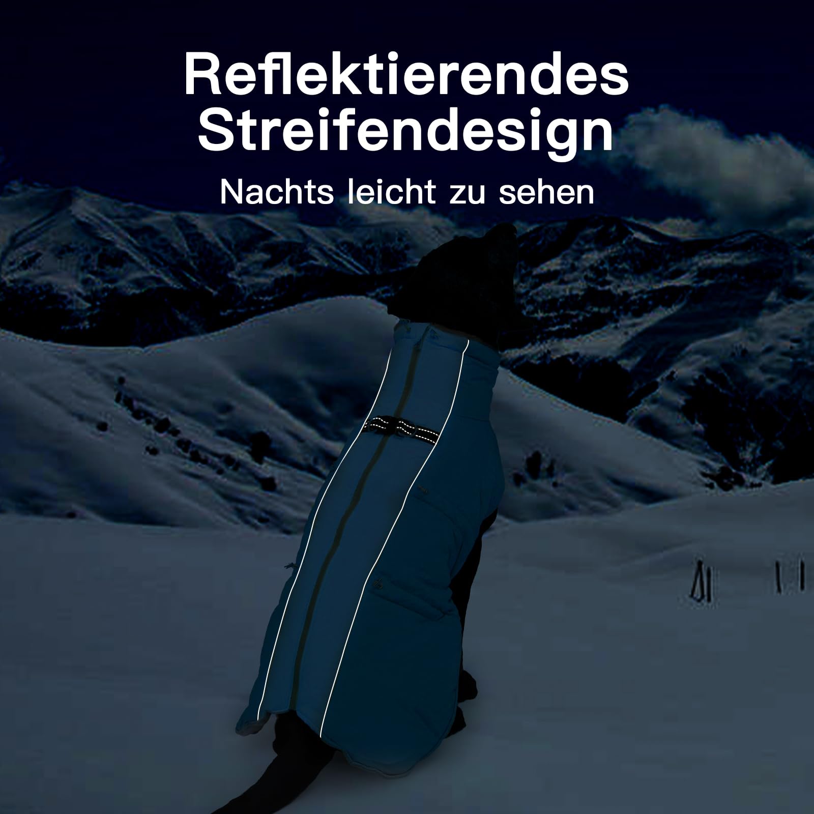 Chaqueta para perros grandes, sin mangas, resistente al agua, abrigo de nieve para perros, abrigo para perros con protección abdominal, cuello de forro polar, abrigo para perros grandes, gran