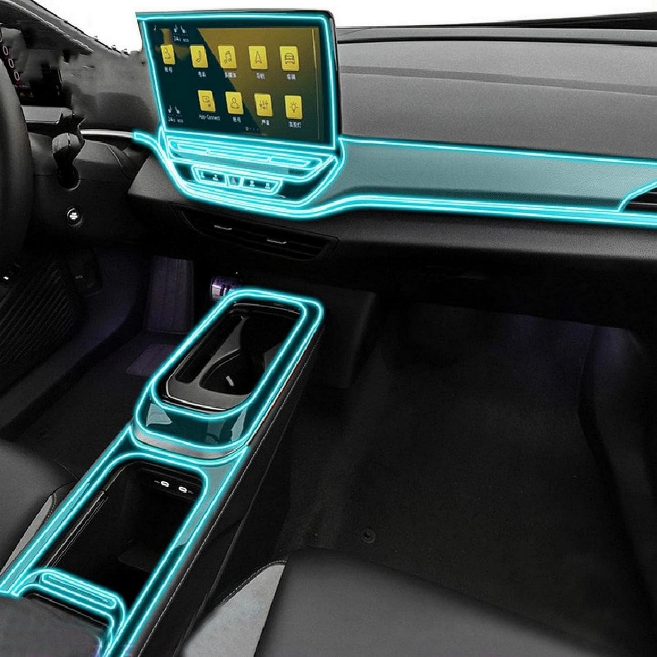 Film de protection en TPU pour console centrale VW ID.4 CROZZ 2021-2022