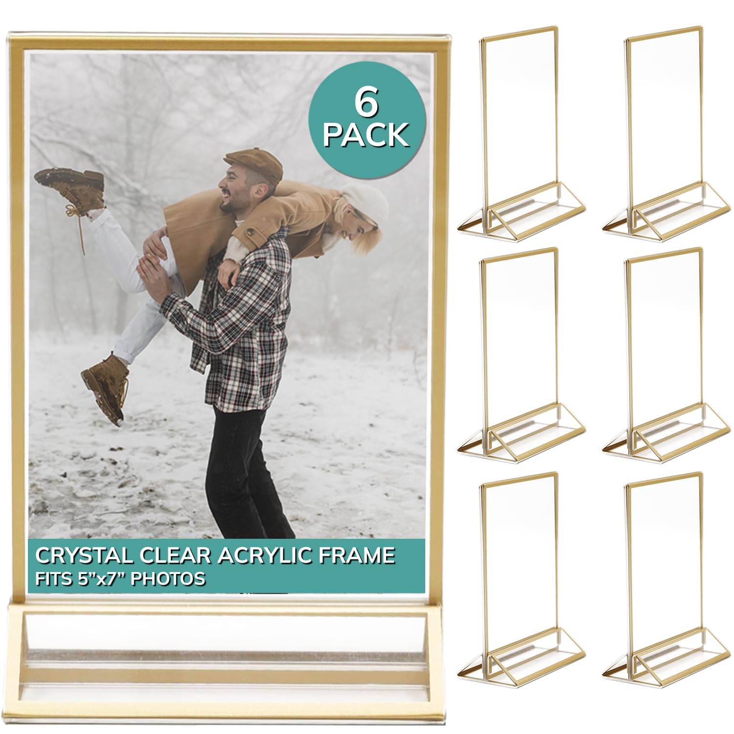 Amazon.com - pbf 5x7 Acrylic Picture Frame Display Stand | 5 x 7