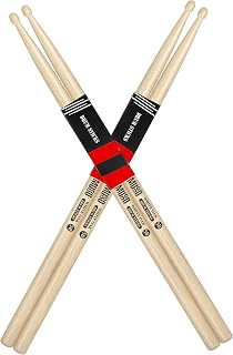 Drum Sticks, White Oak Drumstick, Drumsticks for Drums, Baquetas para Bateria, Drum Accessories for Drums, 5B Drumsticks (5B-White Oak-2Pairs)