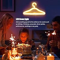 Vista 6 de Percha iluminada LED de neón para pared, perfecto para habitación, dormitorio, tienda, decoración festiva de pared