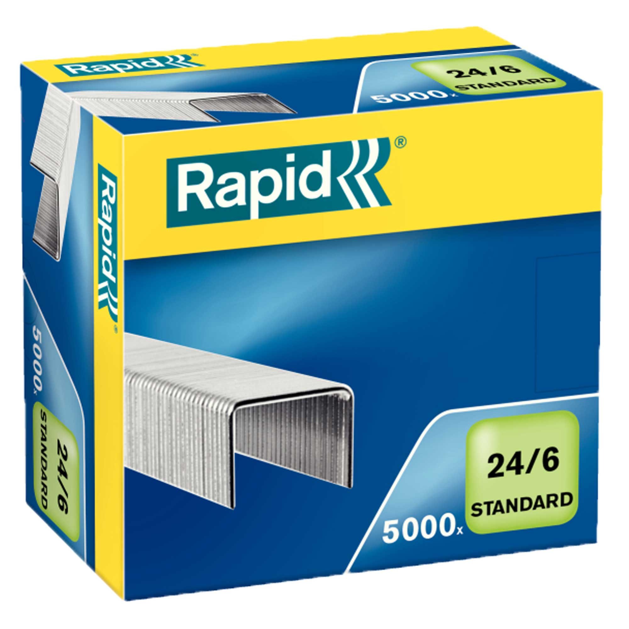 Rapid 24860100 - Grapas galvanizadas superfuertes de 24/8+ mm, 5000 unidades, 24/6, 1