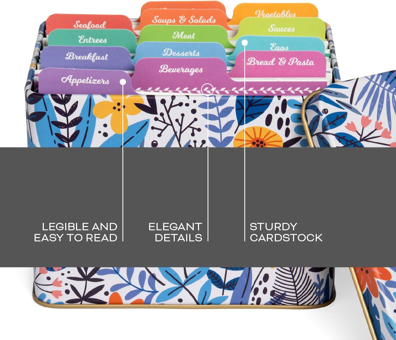 Jot & Mark Recipe Card Dividers - Tab Divider - 24 Tabs per Set