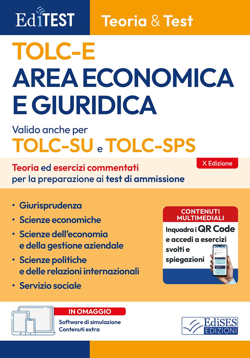 Test Economia, Giurisprudenza e Scienze Politiche 2026: manuale di teoria: Teoria ed esercizi commentati per la preparazione ai test di ammissione