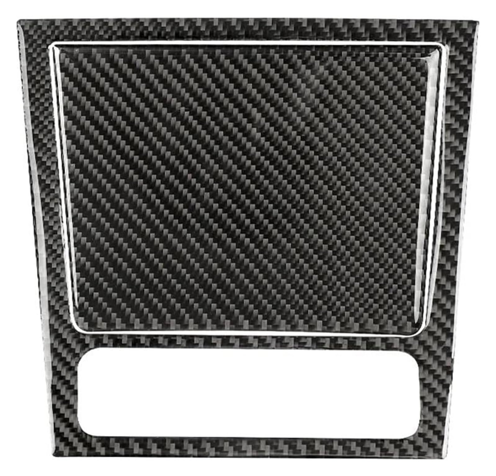 Carbon Fiber Interior Stickers for VW for Golf 6 GTI R MK6 2008-2012 Ashtray Panel Frame Cover Trim Sticker Decor(Black)