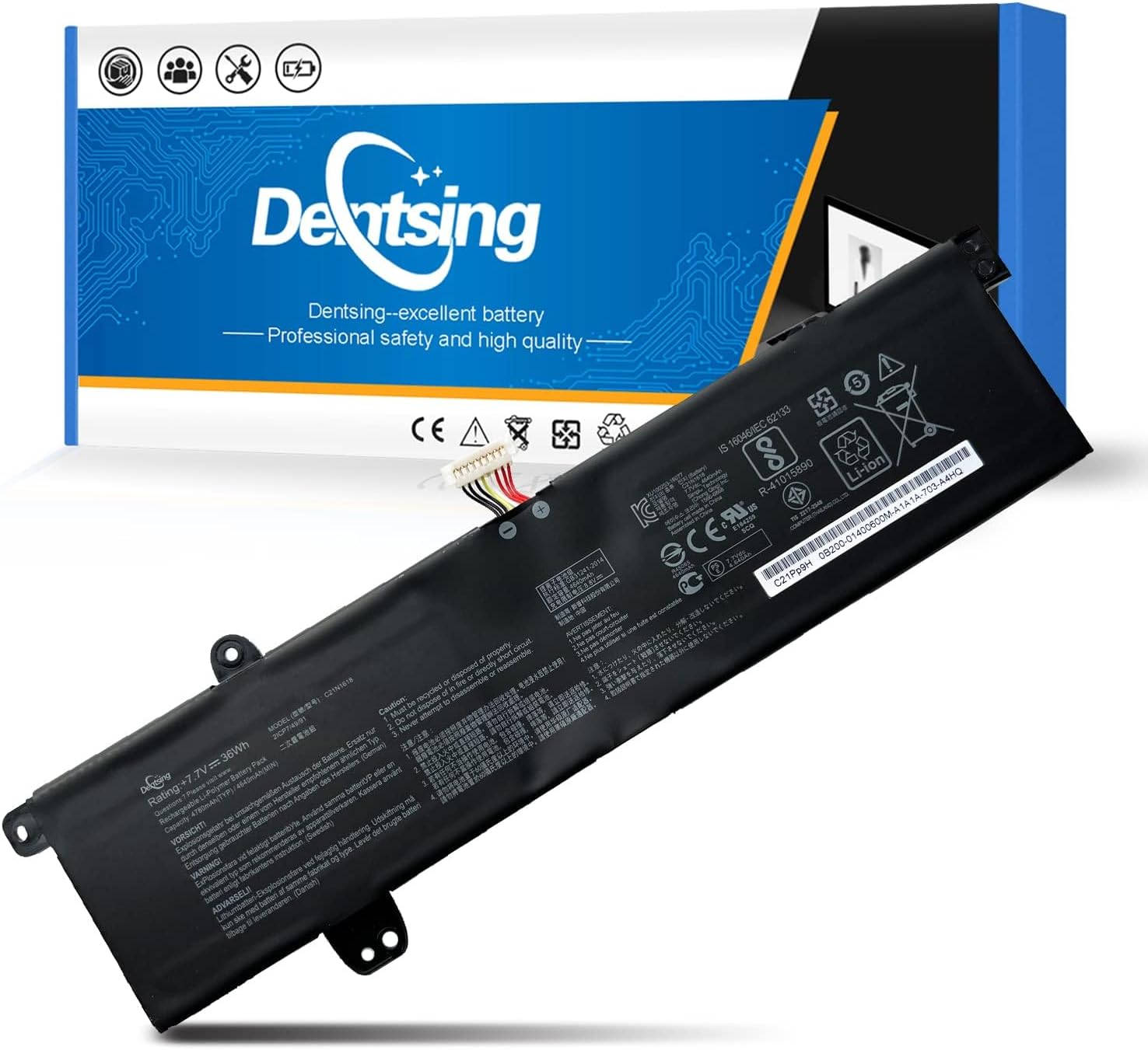 Dentsing C21N1618 Laptop Battery for ASUS VivoBook E402BA E402BP X402BA X402B X402BP9000 9400 Series Notebook C21Pp9H 2ICP7/49/91
