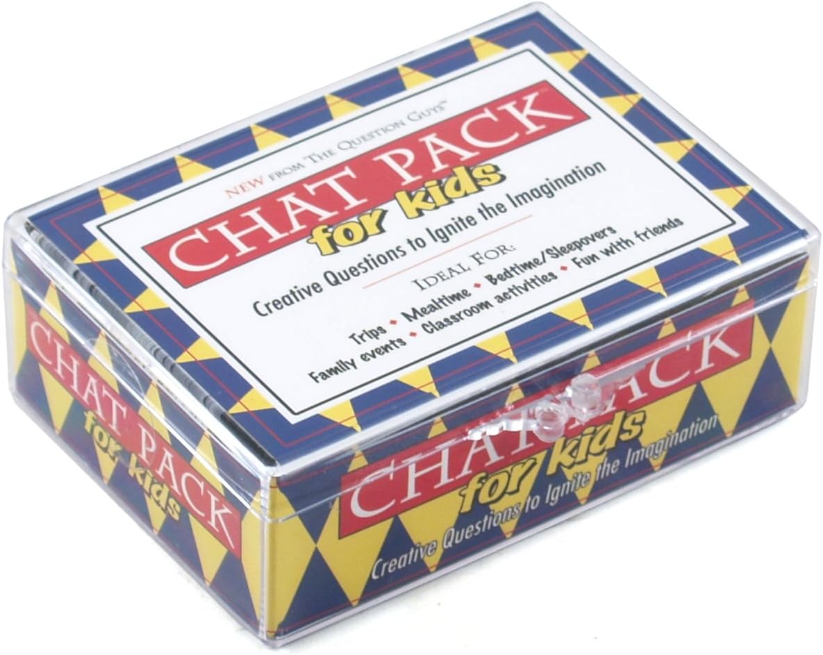 Chat Pack for Kids: Creative Questions to Ignite the Imagination: Trips, Mealtime, Bedtime/sleepovers, Family Events, Classroom Activities, Fun With Friends