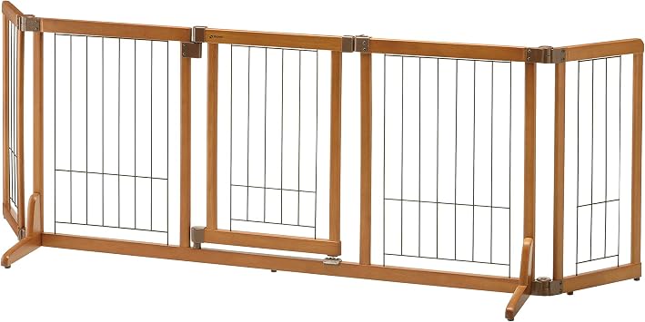 Richell Wide Premium Plus Gate Mini, for Small Dog, Fit Openings from 55 to 72 Wide