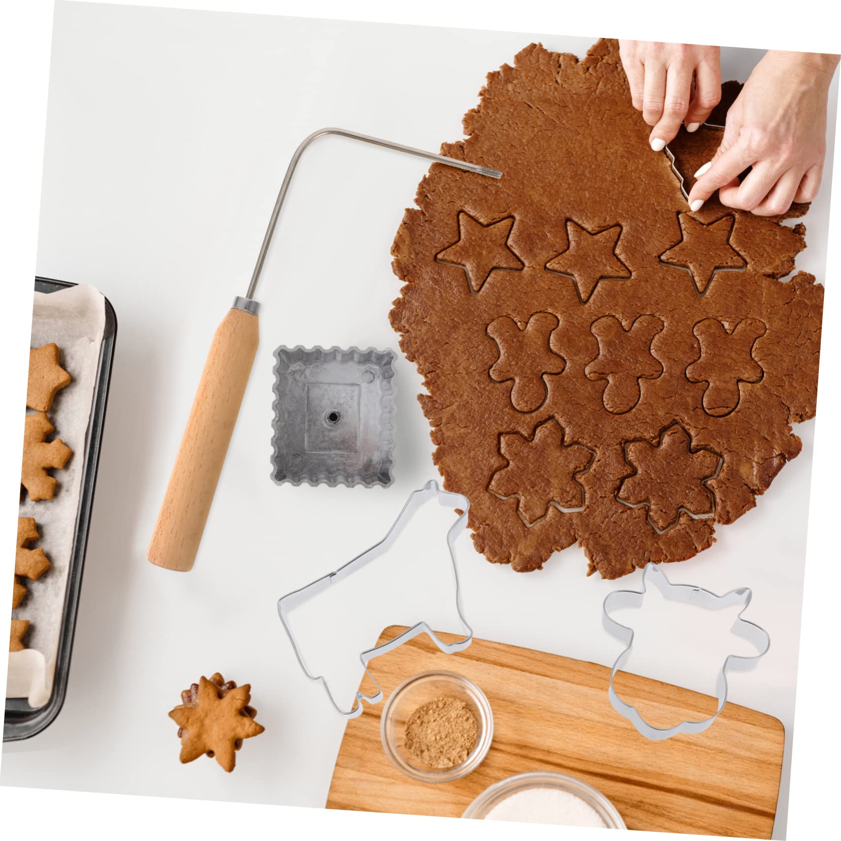 HEMOTON 48stücke Kühe Cookie Ausstecher Teiliges Edelstahl Backzubehör Für Kekse Plätzchen Und Desserts Einfach Zu Reinigen Für -bäcker Und Backliebhaber