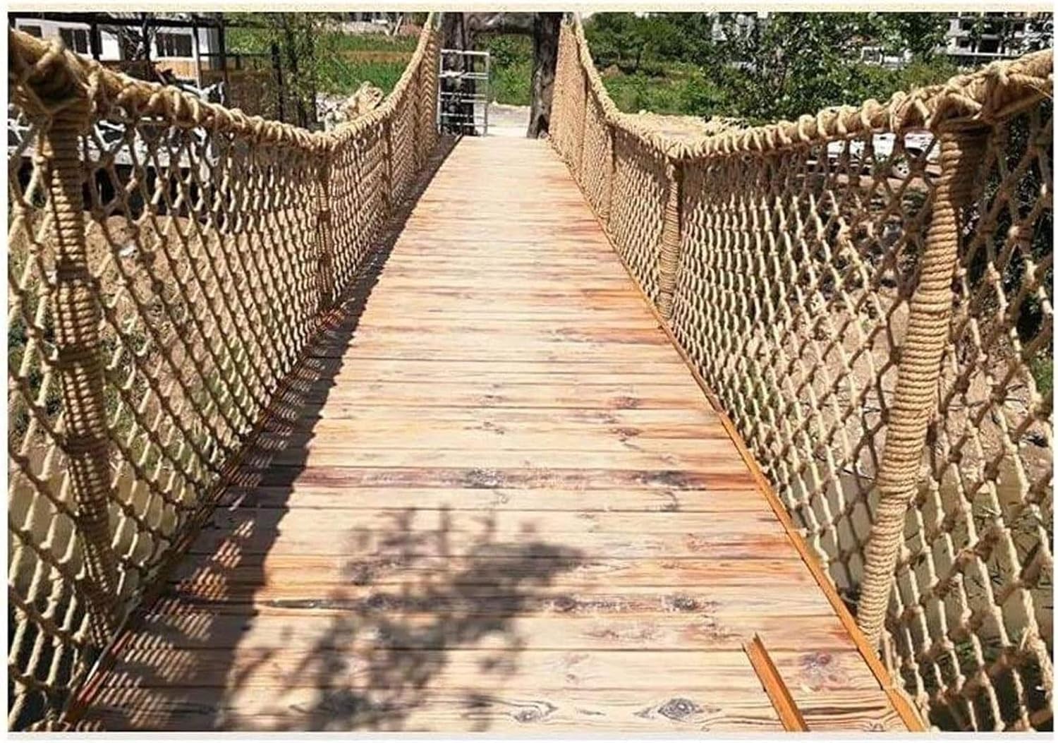 Red de Seguridad Cuerda cáñamo for escaleras, Red for balcón, casa del árbol, Escalada, Tejida, camión, Remolque Carga, Parque Infantil, Seguridad(1m*2m)