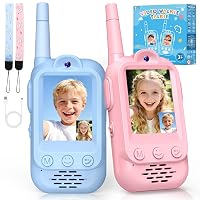 iKidiki Giochi Bambini 3 4 5 6 7 8 Anni, Walkie Talkie Bambini Ricaricabili Idee Regalo Bambino Bambina 3