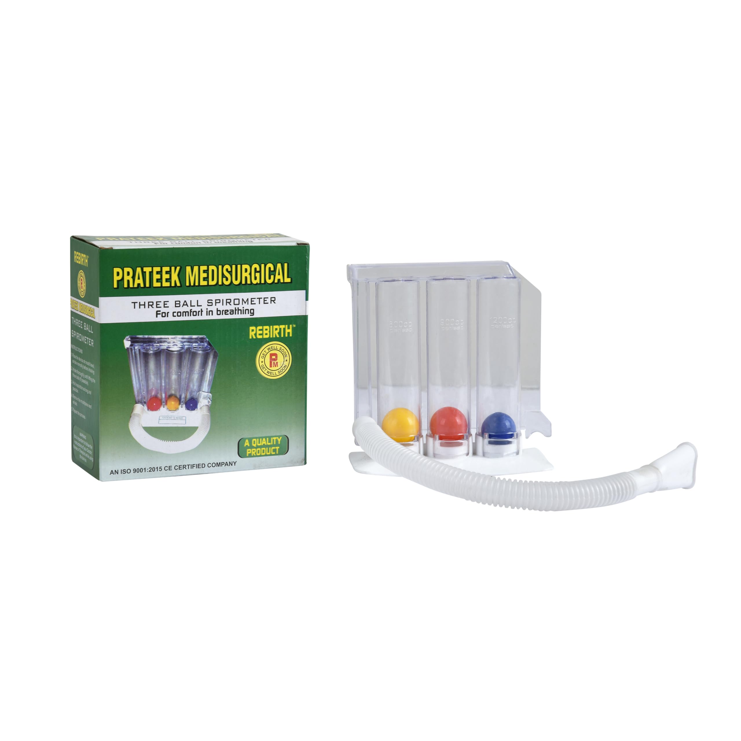 REBIRTH 3 Ball Spirometer | Lung Exerciser | Respiratory Exerciser | Breathing Exercise | Breath Measurement System | Deep Breathing Lung Exerciser | Washable, Hygienic & Detachable- Pack Of 1 (B0D8QM4DYF) Amazon Price History, Amazon Price Tracker