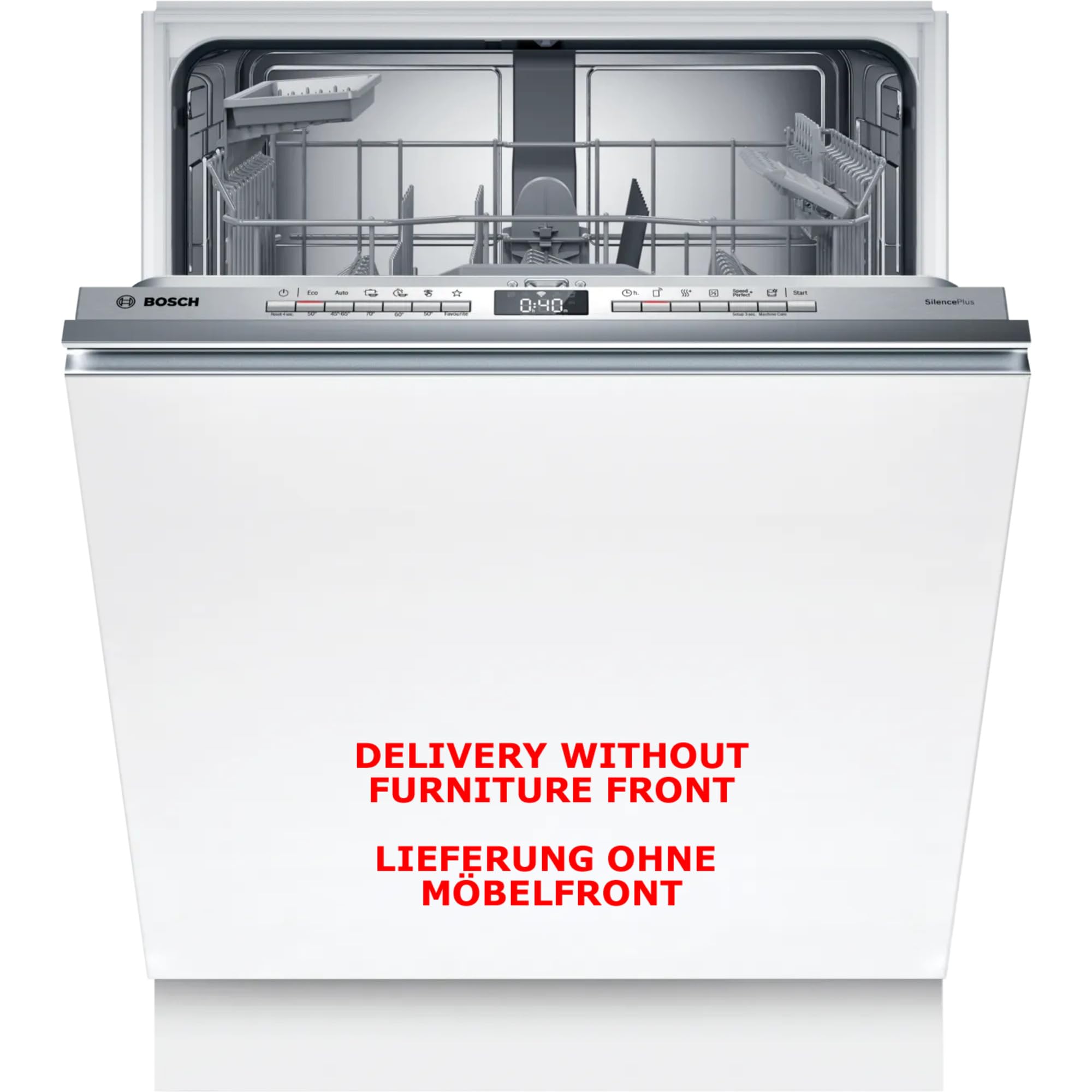 Bosch SMV4EAX28E, seria 4, inteligentna zmywarka do naczyń, w pełni zintegrowana, 60 cm, kosz na sztućce, zmywarka do naczyń, wyprodukowano w Niemczech, wyjątkowo cicha, ekstra suszenie, asystent
