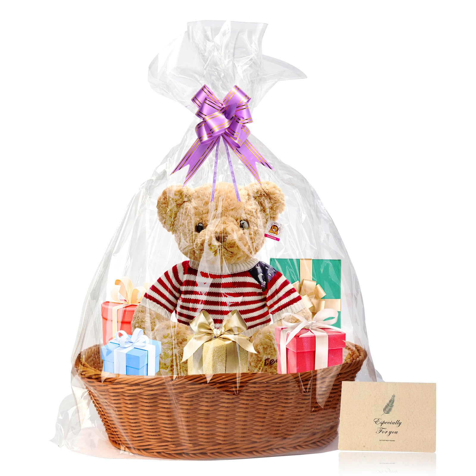 Panier de rangement tissé d'osier pour décoration de mariage et fête