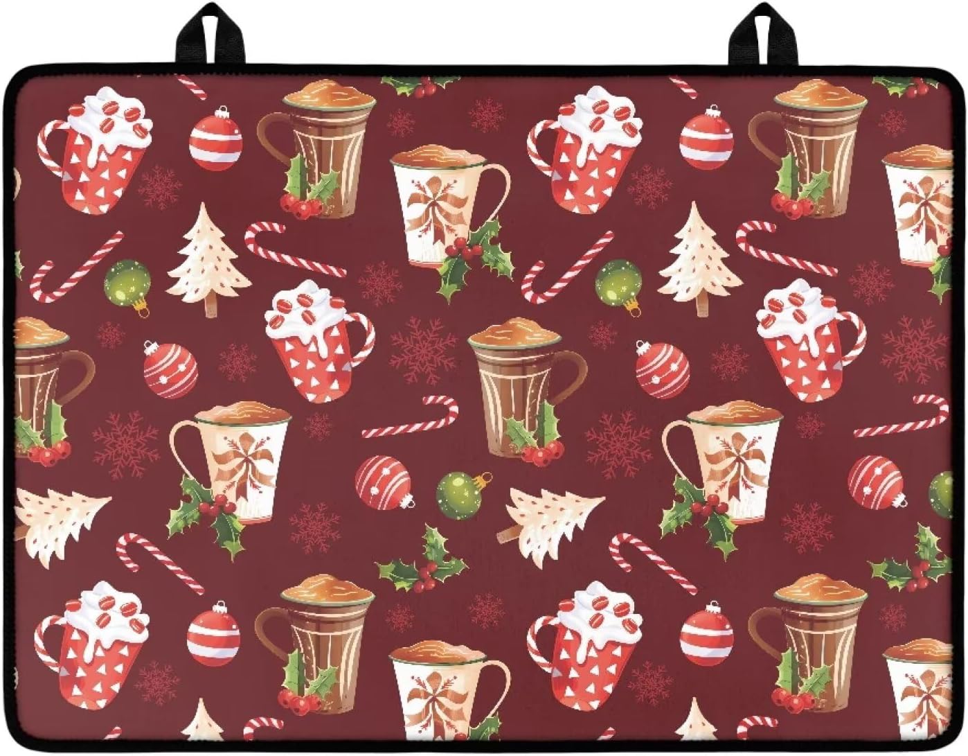 TODIYADDU Candy Cane Stove Top Cover for Electric Stove Christmas Decor Cooktop Parts Cover Anti-Slip Heat-Resistant Snowman Protector Mat 20x28 Inch Home Accessories