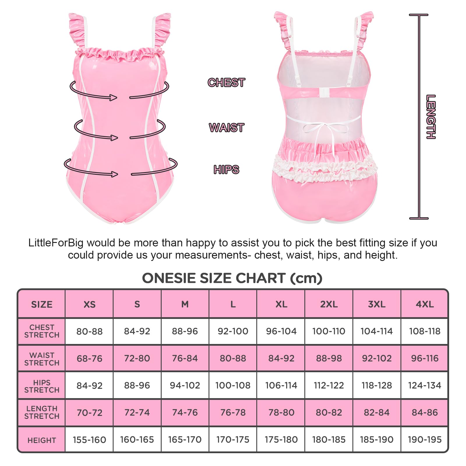 LittleForBig Combinaison pyjama brillante sans manches en similicuir avec bretelles réglables – Combinaison d'entraînement pour bébé fille semblable au latex