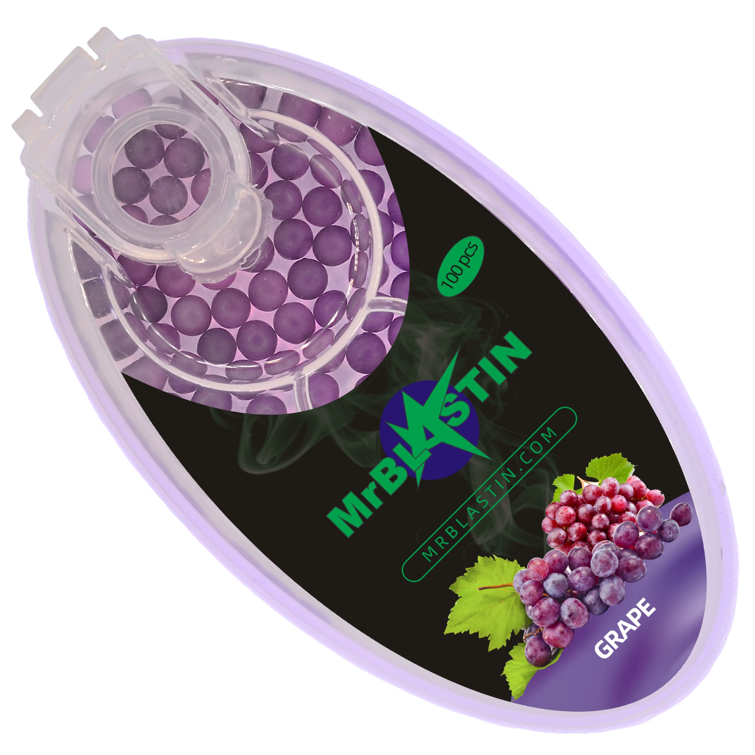 MrBlastin 100 Crushballs for Cigarette Filters Insertion, Many Flavours Available, Menthol Mint Crush Balls, Flavoured Capsules. Click on Inserts Beads (Grape)