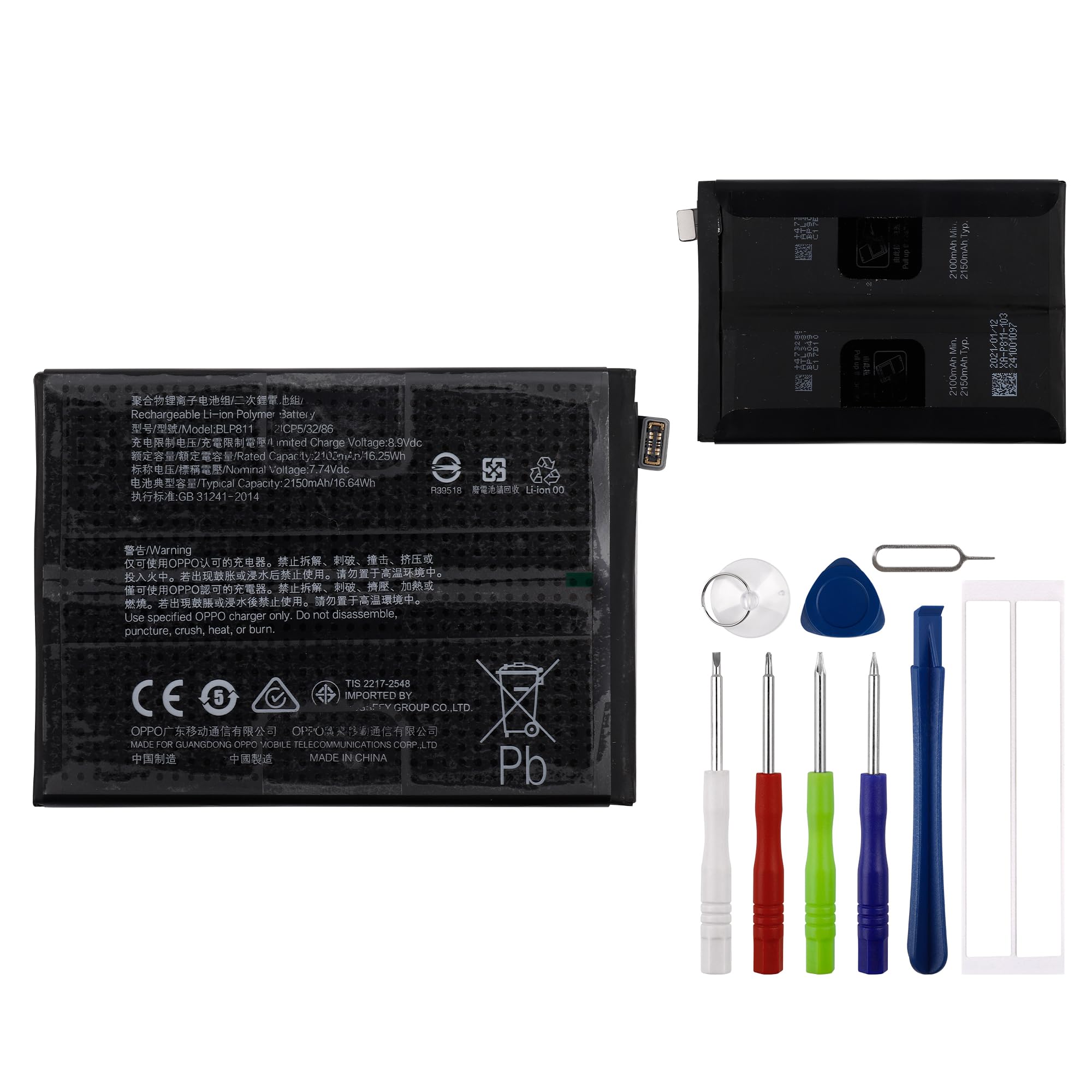 Audiosystem BATTERIA Per OPPO FIND X3 LITE CPH2145 / RENO - Foto 12