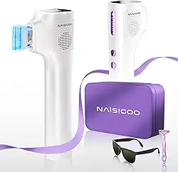 Remoção de pelos a laser IPL para homens e mulheres permanente – Dispositivo de remoção de pelos IPL 550 nm com safira refrescante em casa, depilação a laser, para mulheres, rosto, corpo,