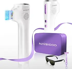 Remoção de pelos a laser IPL para homens e mulheres permanente – Dispositivo de remoção de pelos IPL 550 nm com safira refrescante em casa, depilação a laser, para mulheres, rosto, corpo,