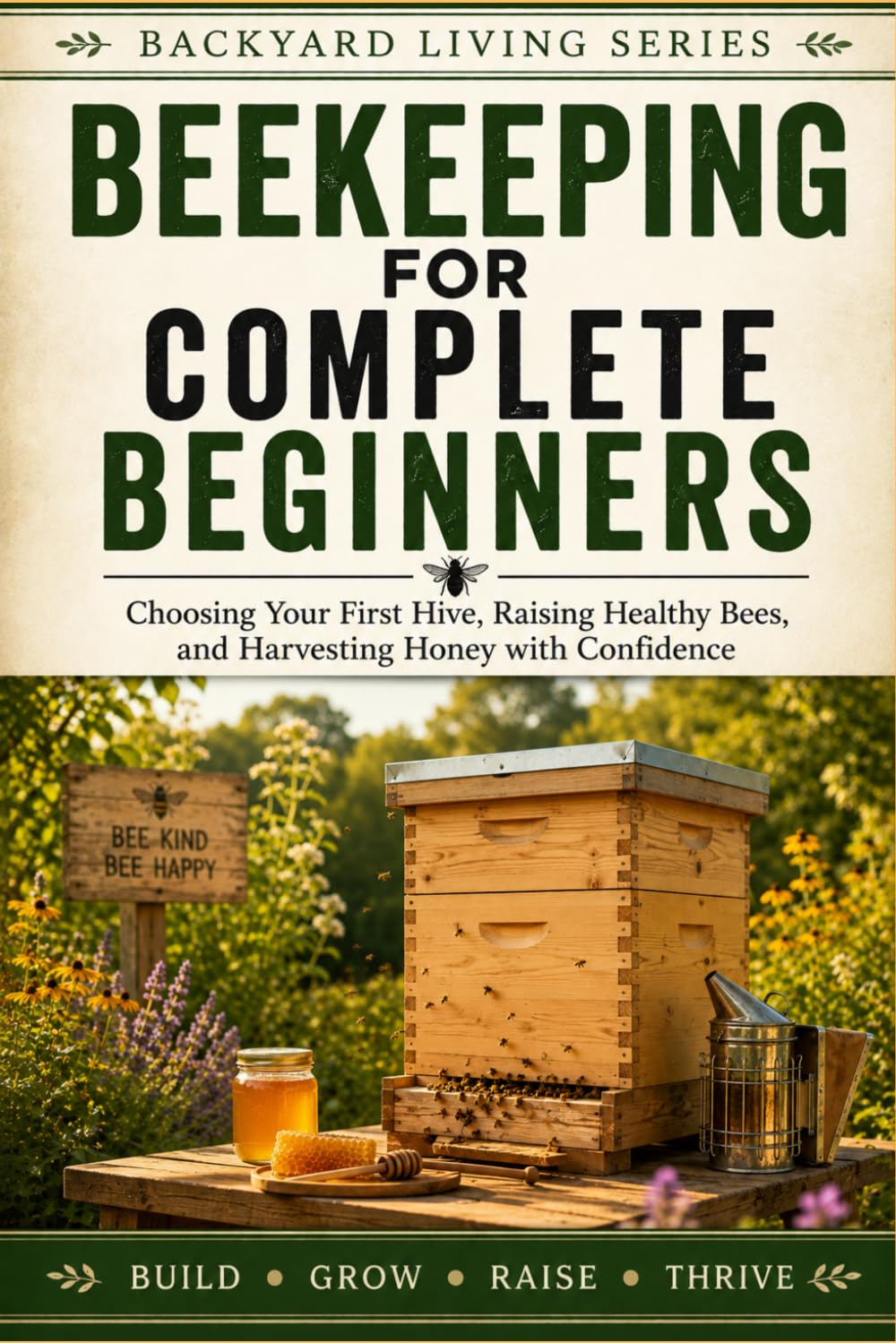 Beekeeping for Complete Beginners: Choosing Your First Hive, Raising Healthy Bees, and Harvesting Honey with Confidence (Backyard Living)