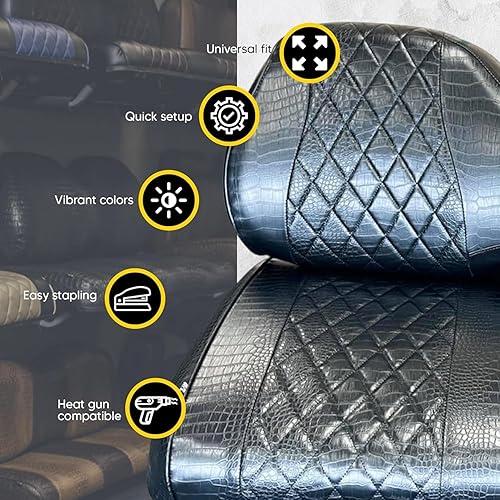 Miniatura 9 de Club CAR Precedent - Fundas de asiento delantero para carrito de golf, costuras de diamante (costuras negrasnaranja)