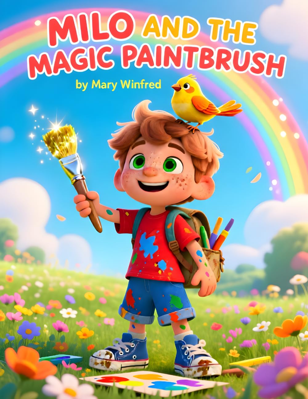 Milo and the Magic Paintbrush of Friendship: True magic lies in kindness, teamwork, and sharing with others.
